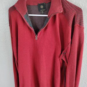 F/X Fusion Men's Quarter Zip Pullover Sweater Size XL Color Red